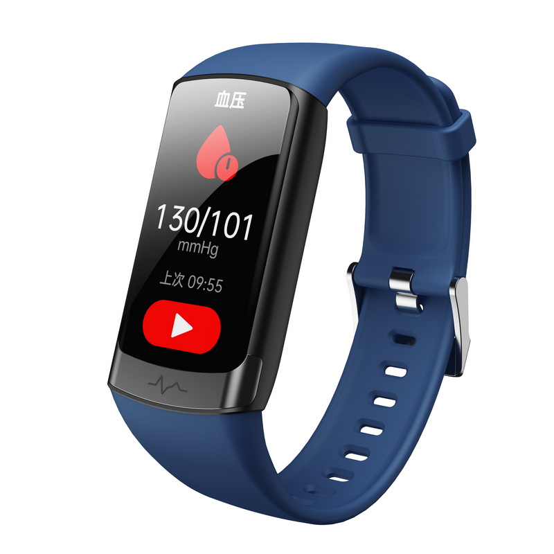 dido高精度血糖血压风险评估无创心率手环智能免扎针24小时动态血氧健康体温手表运动睡眠跑步测量仪个 蓝色