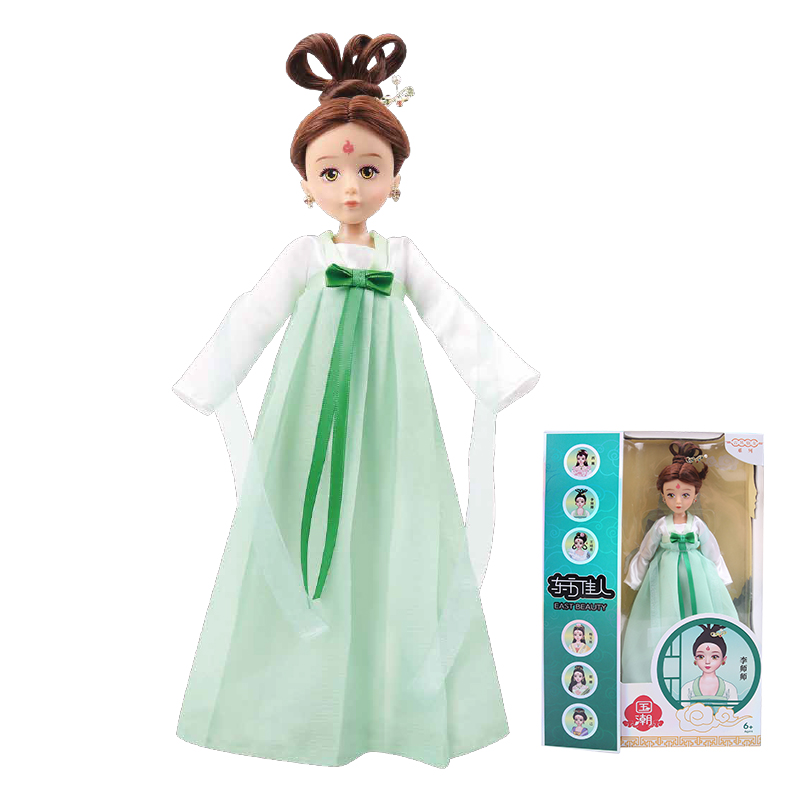 思成GLO-UP精美娃娃玩具小女孩子中国风古风仿真女童2023新款玩偶  单位：个 古风少女10英寸娃娃-李师师