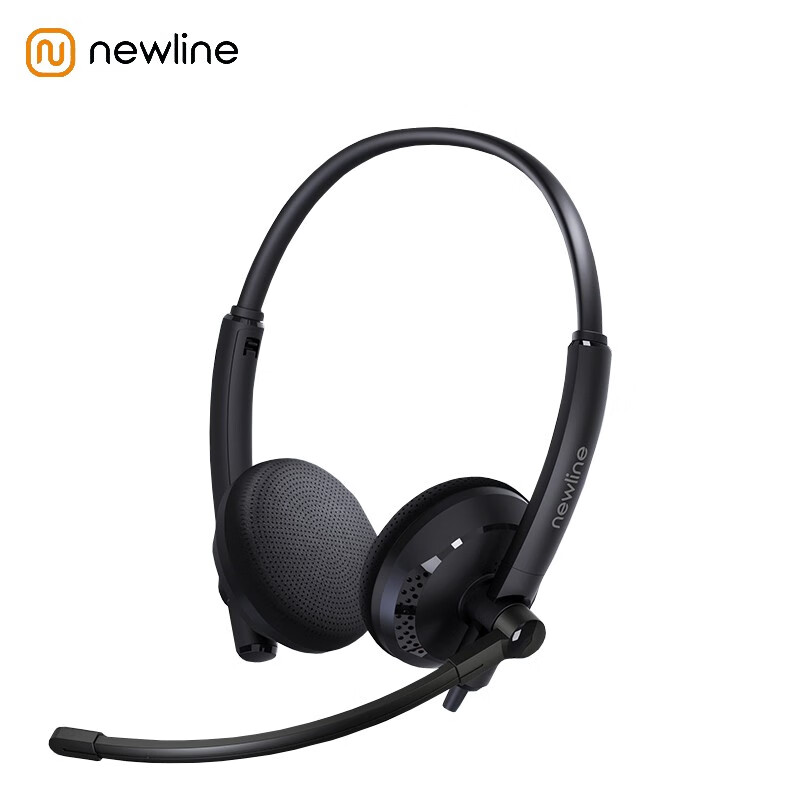 newline NewCoo NC-WH2203 黑色 商用版双耳 USB-A耳机 1个 黑色