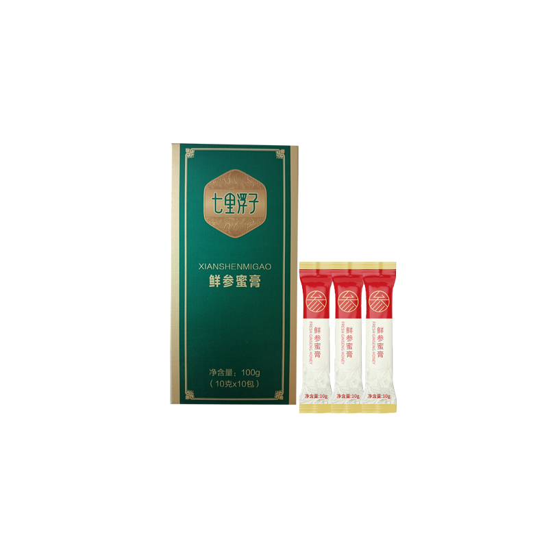 七里浮子鲜参蜜膏（便携装）100g（10g*10袋）单位：盒 拿铁色