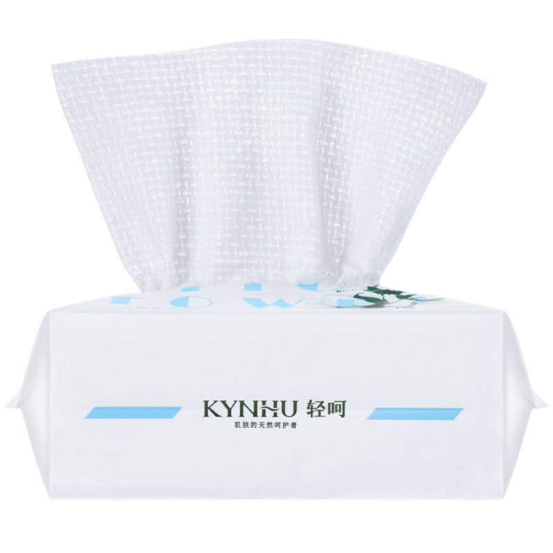 轻呵加厚美容洁面巾，80抽/袋，（棉+植物纤维）80G/平方  MJ-80-D 单位：袋 白色