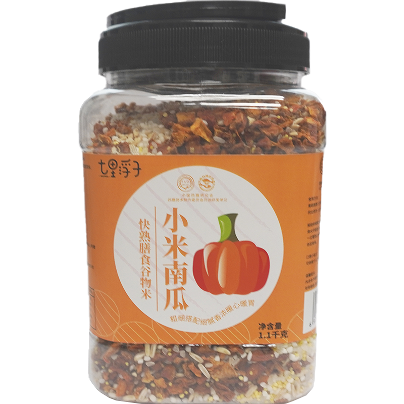 七里浮子15分钟快熟小米南瓜膳食粥料1.1kg 罐