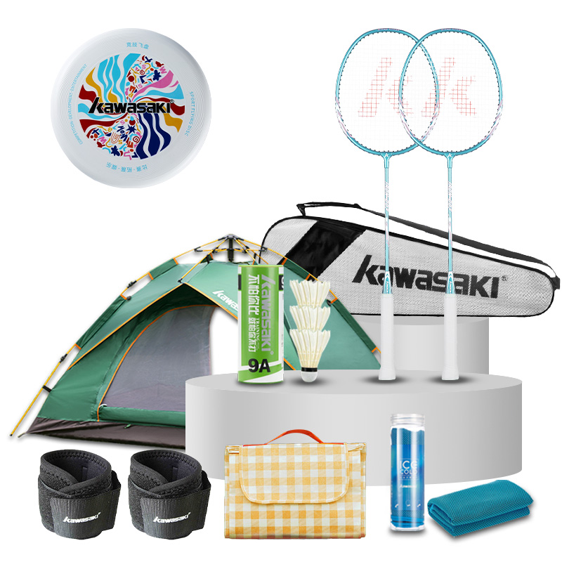 川崎双层自动帐篷运动户外套装 绿色