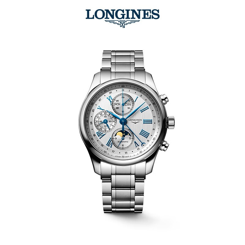 浪琴（LONGINES） 名匠系列 月相机械钢带男表 L2.773.4.71.6  单位：块 银色