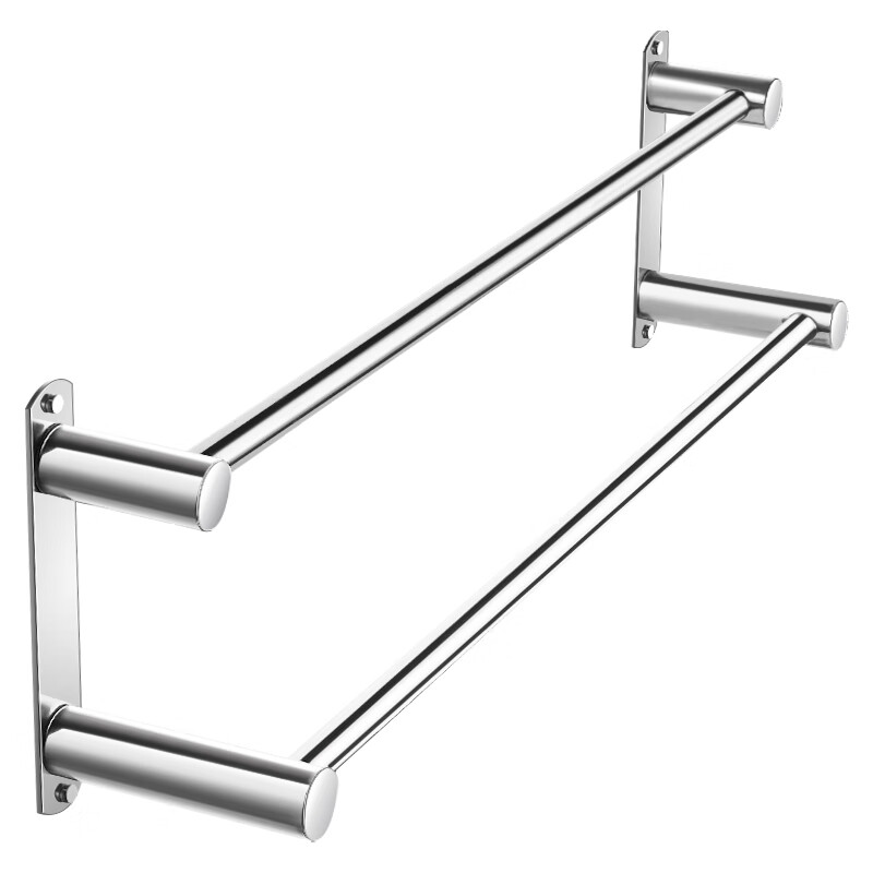 创艺老匠 BL-毛巾架-D3008-银色双杆 单位：个 银色