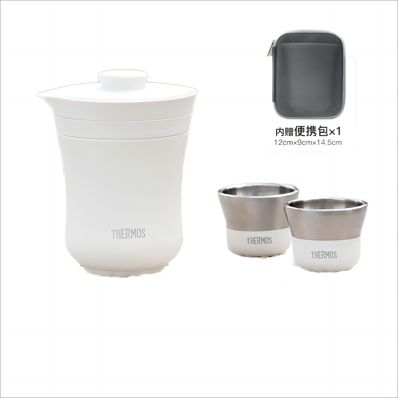 膳魔师（THERMOS） TCMU-200  不锈钢旅行茶具  云白（单位：套）