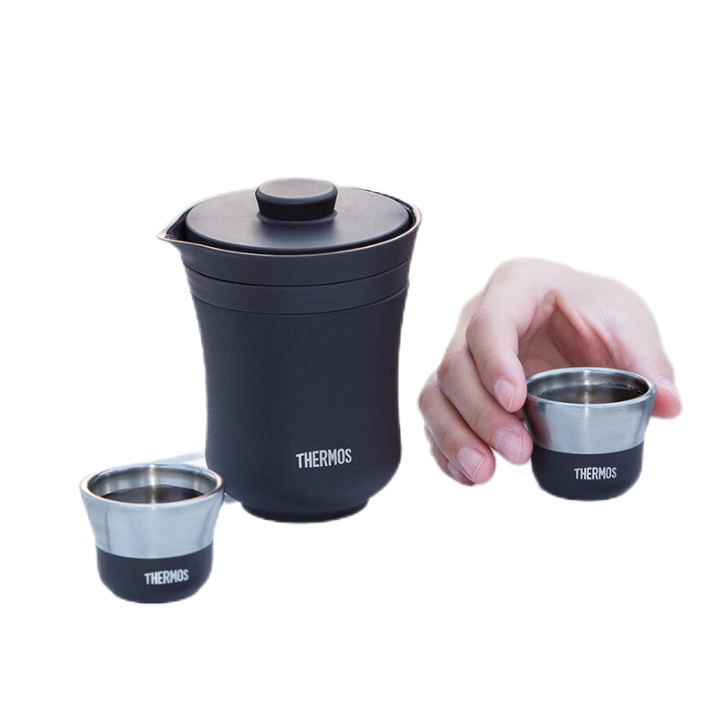 膳魔师（THERMOS） TCMU-200  不锈钢旅行茶具  雾棕（单位：套）