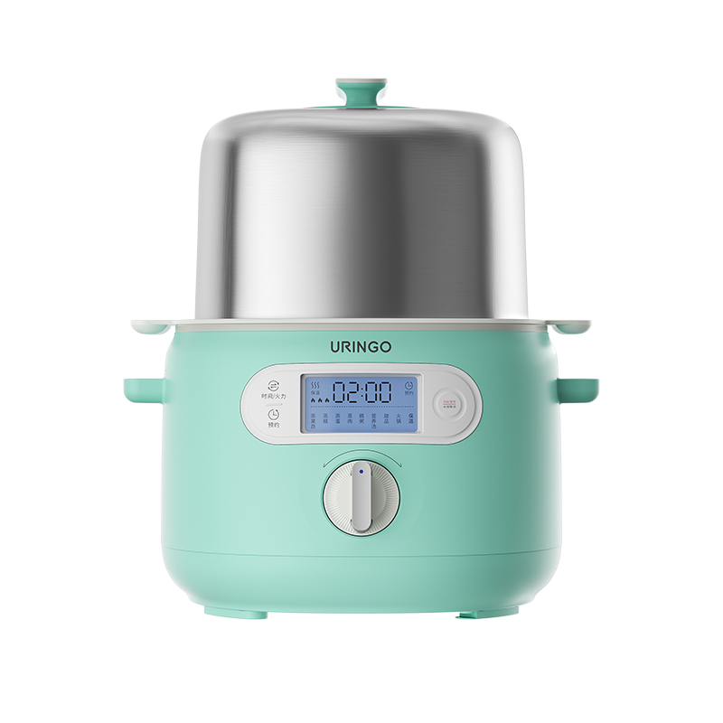 七彩叮当QM0803蒸炖锅-（单位：台） 天青蓝