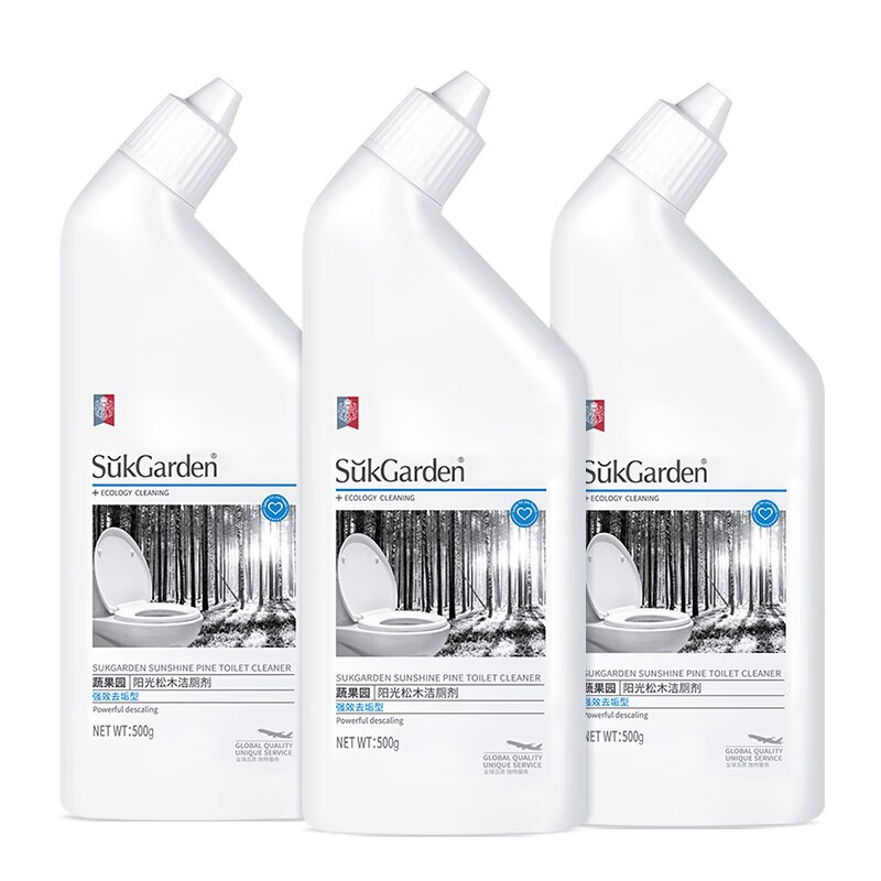 蔬果园阳光松木洁厕剂 强效去垢型500g*3瓶（单位：组） 白色