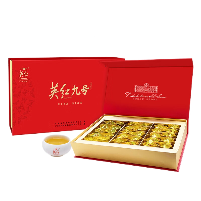 英红 &middot;优品九号礼盒 150克（5克*30泡/盒）单位：盒 红色