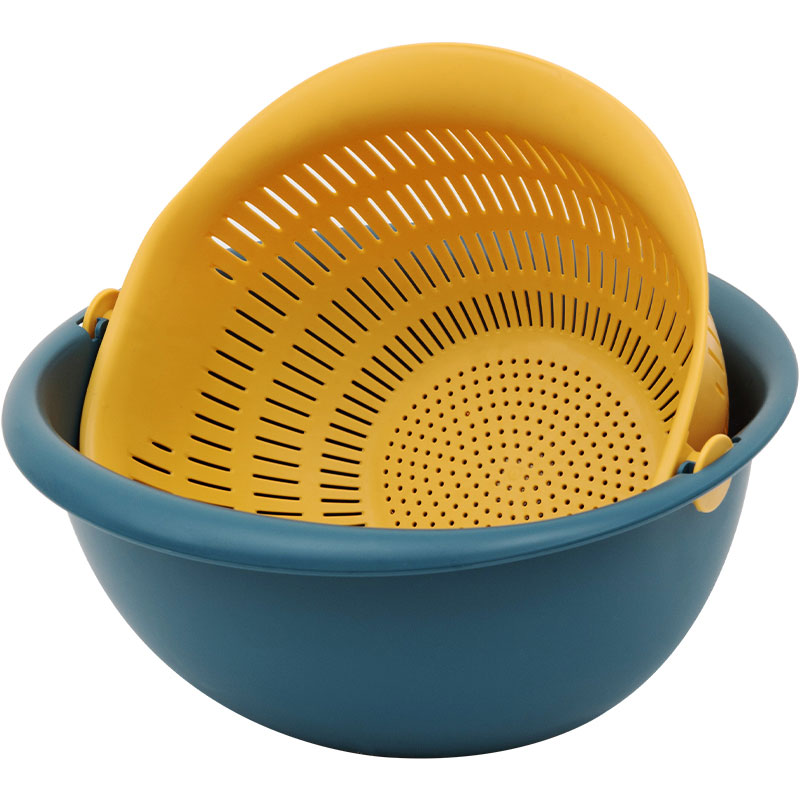 JEKO&JEKO 29CM果蔬箩套装SWB-6138（单位：套）（偏远地区不发货） 黄+蓝