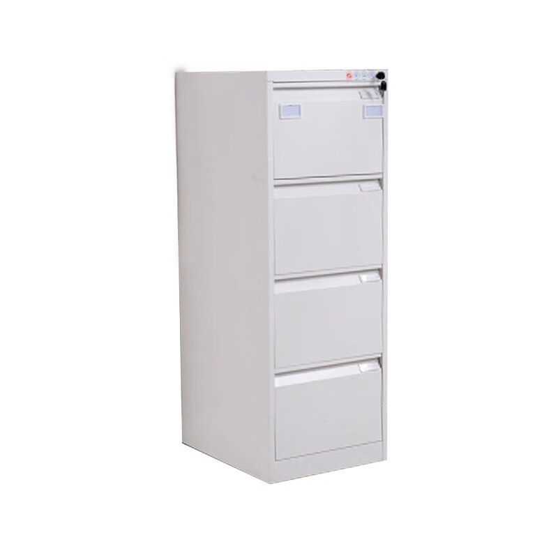 荣美盛 办公文件铁皮档案资料矮柜四斗卡箱带锁/个 455*620*1330mm