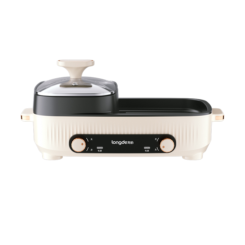 龙的烤肉锅电烤盘烤肉锅烤涮一体两用锅电火锅 LD-KK136A(单位：台） 白色