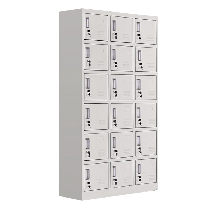 荣美盛  文件柜十八门更衣柜/个 灰色