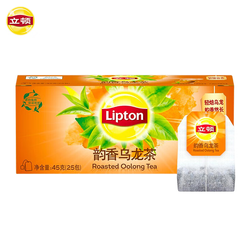 立顿 韵香乌龙茶S25 45g/盒 橙色