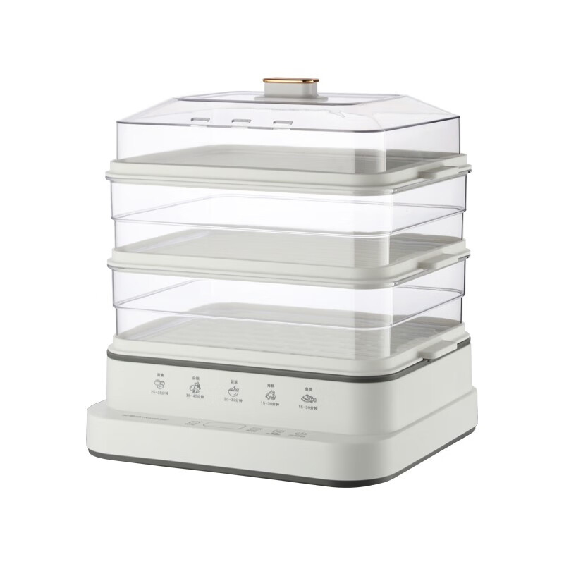 荣事达（Royalstar）家用18升大容量电蒸笼RS-ZG833A（单位：台） 白色