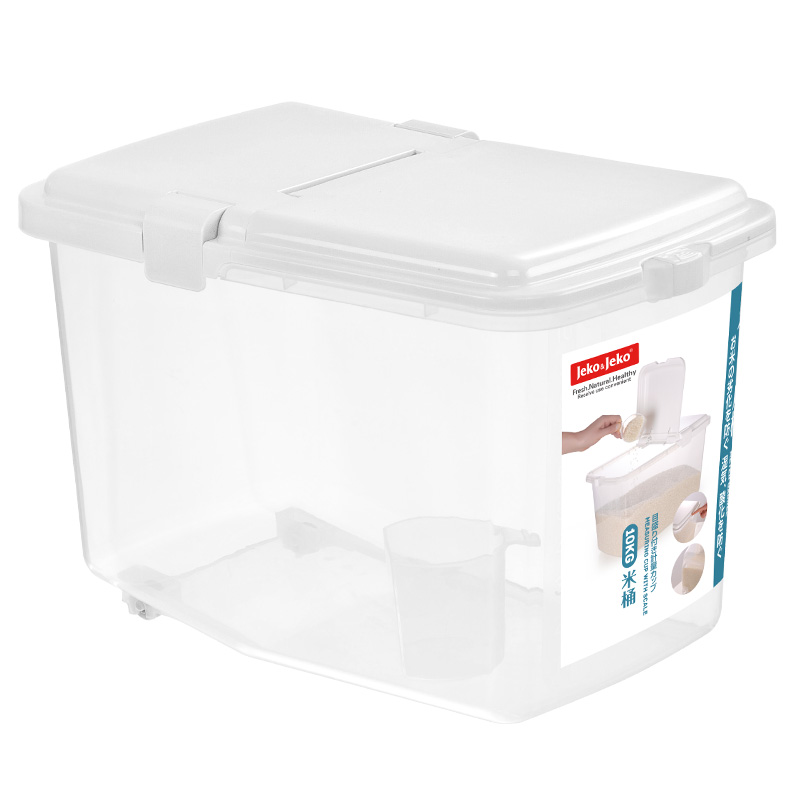 JEKO&JEKO 12.8L豪华米箱SWB-512（单位：个）（偏远地区不发货） 白色