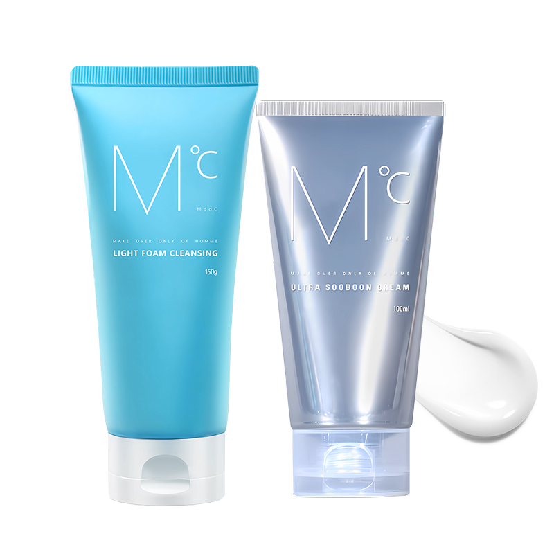 MdoC 蒙度士 男士控油清爽洗面奶150g+水润保湿面霜100ml（清爽补水组合）单位：组 水蓝色