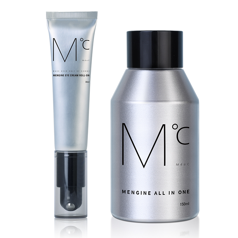MdoC 蒙度士 男士活力多效润肤露150ml+男士活力多效滚珠眼霜 30ml（多效护肤）单位：套 银色