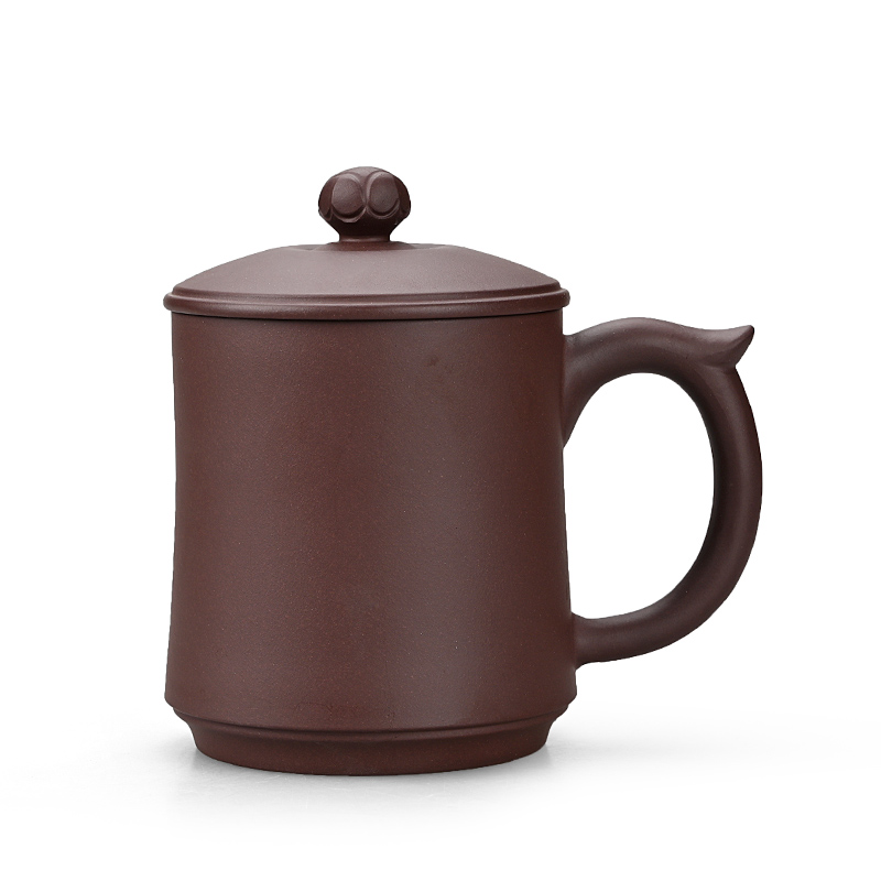 金镶玉 紫砂茶杯 静悟杯450ml  单位：套 褐色