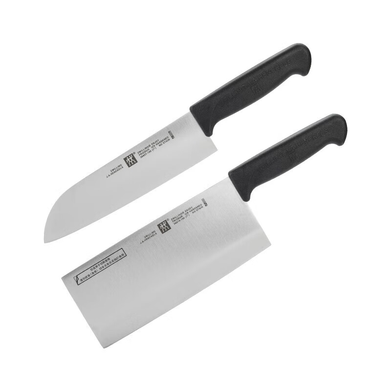 双立人 ZW-K12 TWIN Point 中片刀+多用刀礼盒 单位：套 黑色