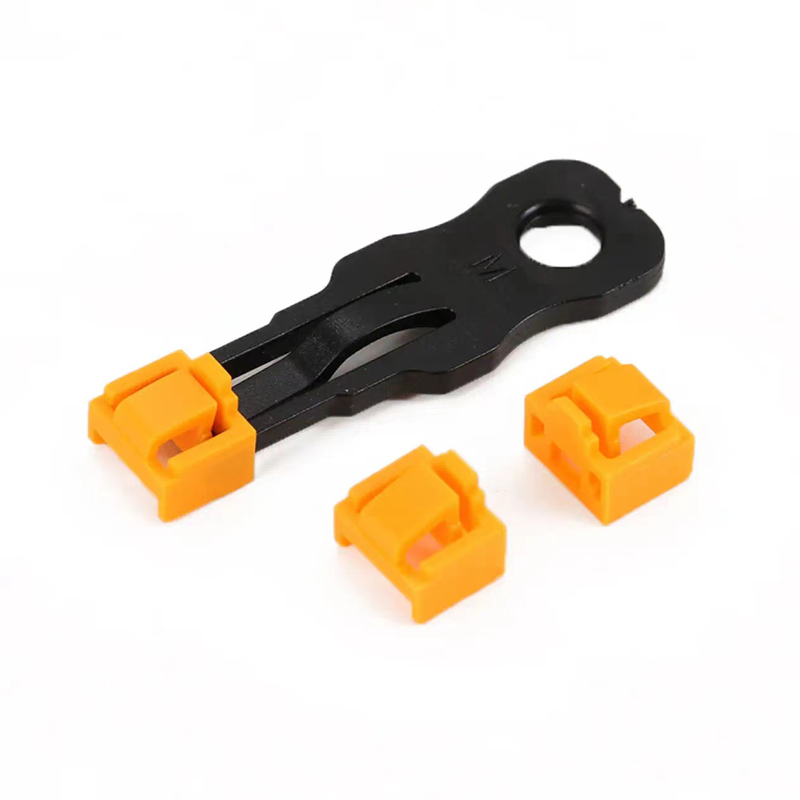 信霆 XT-RJ45AQS 网络端口锁网口安全锁RJ45锁 黄色（50个/包）配三把钥匙 黄色