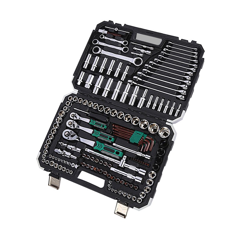中云智创 151件扳手棘轮扳手套装组合汽修工具套装组套 随车五金工具箱/1箱 不锈钢色