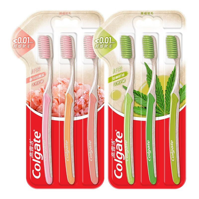 高露洁（Colgate）纤柔牙刷套装共6支（单位：套） 混色