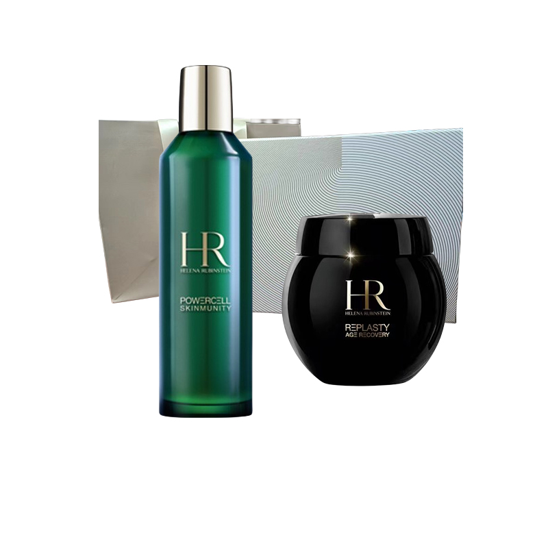 赫莲娜护肤礼盒（精萃液200ml+面霜50ml+小样2支） 曜石黑