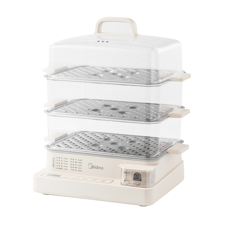 美的（Midea）电蒸锅电蒸笼 22L三层电蒸锅ZGC322301（单位：台） 白色