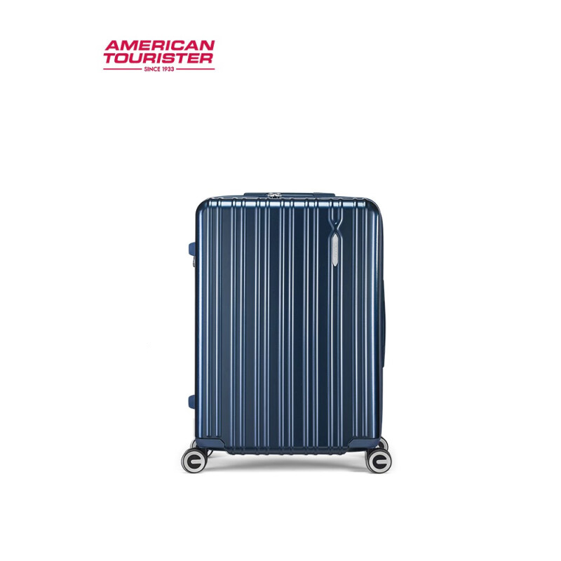 美旅拉杆箱 可扩容防刮旅行箱男女轻便短途差旅大容量密码行李箱 79B 深蓝色 20英寸无侧把手 蓝色 20寸