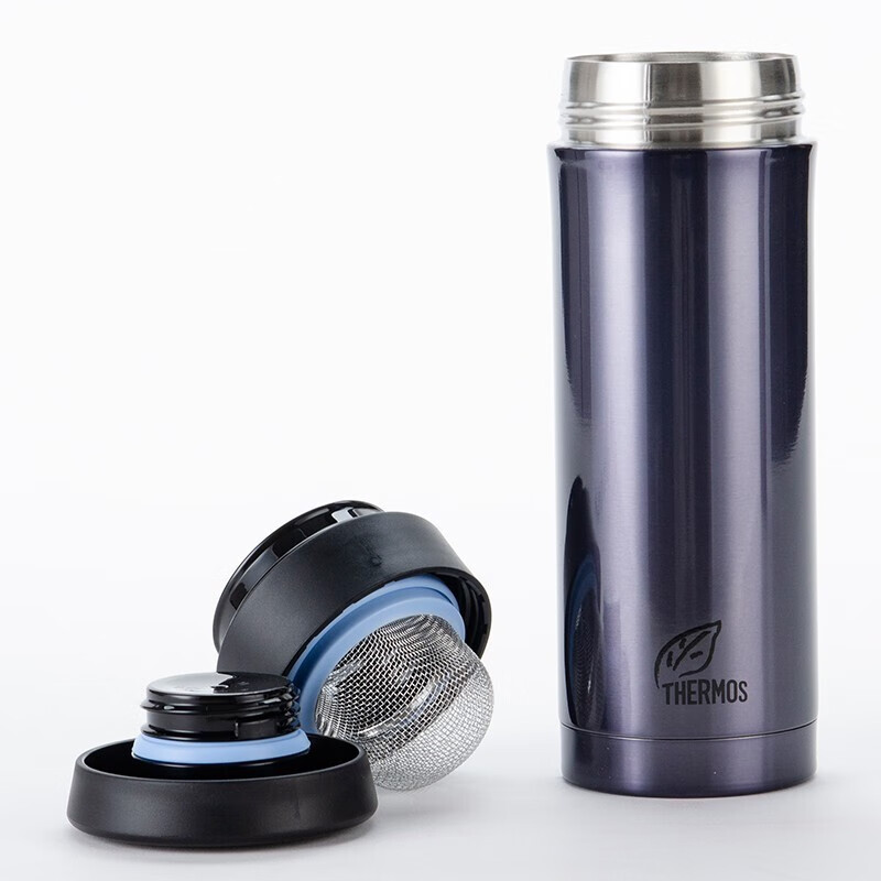 膳魔师（THERMOS） 膳魔师保温杯CMK- 501不锈钢真空泡茶杯带茶漏  单位：个 灰蓝色