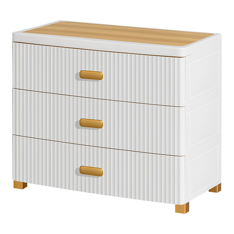 JEKO&JEKO SWB-5993【木纹盖】73cm轻奢三层柜(单位：套）（偏远地区不发货） 白色