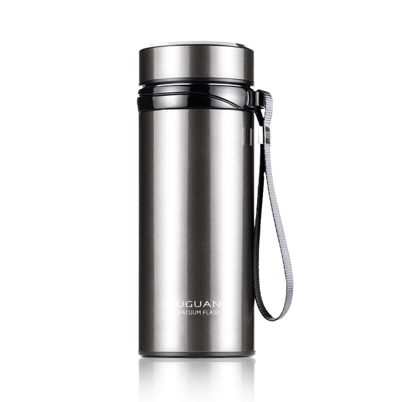 富光 304不锈钢保温杯 真空杯大容量男女泡茶水杯大号便捷水杯子KAZ1025 700ml本色  个 不锈钢色