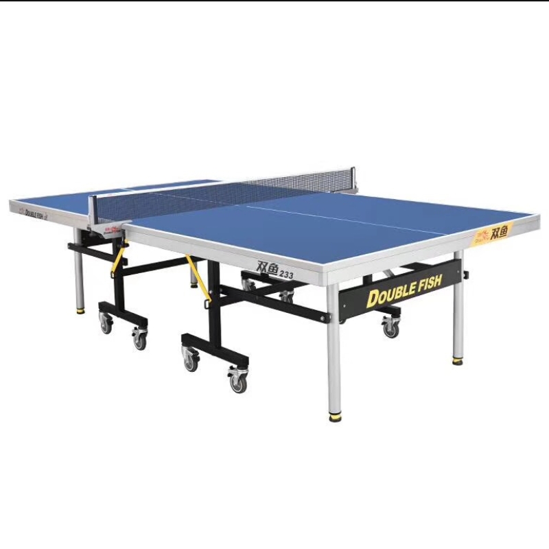 双鱼233折叠式可移动乒乓球台标准乒乓球桌  单位：台 宝石蓝