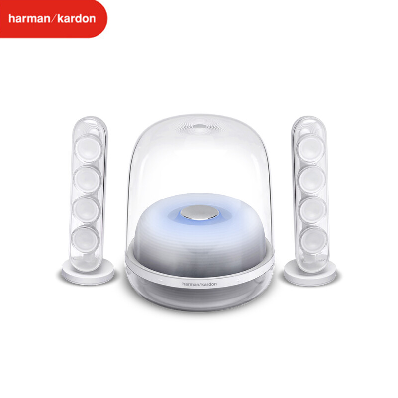 哈曼卡顿 音乐水晶四代 桌面蓝牙音箱 家用音响 水晶4电视电脑音响 水晶3升级款 单位：台 【SoundSticks4代】白色