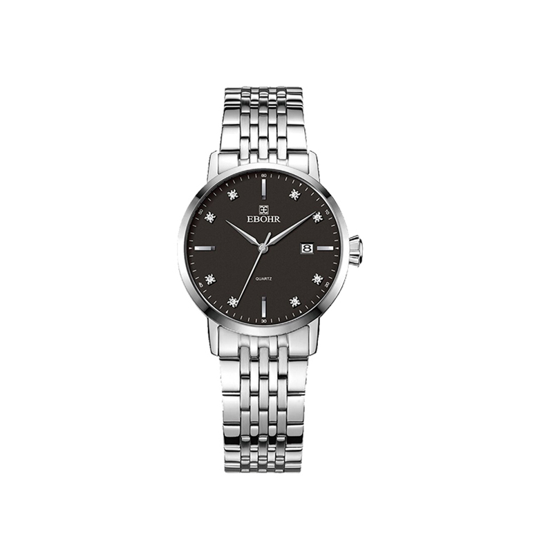 EBOHR依波表大师系列手表正品防水官方钢带情侣腕表女士腕表70310221  单位：个 钢色