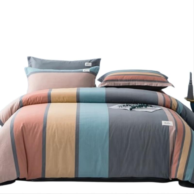 恒源祥H4XW30磨毛亲肤四件套时间旅行220*240cm（单位：套） 混色