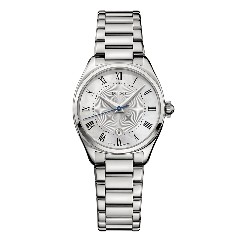 MIDO美度 布鲁纳系列雅致款石英女士腕表 M024.110.11.103.00  单位：块 银色