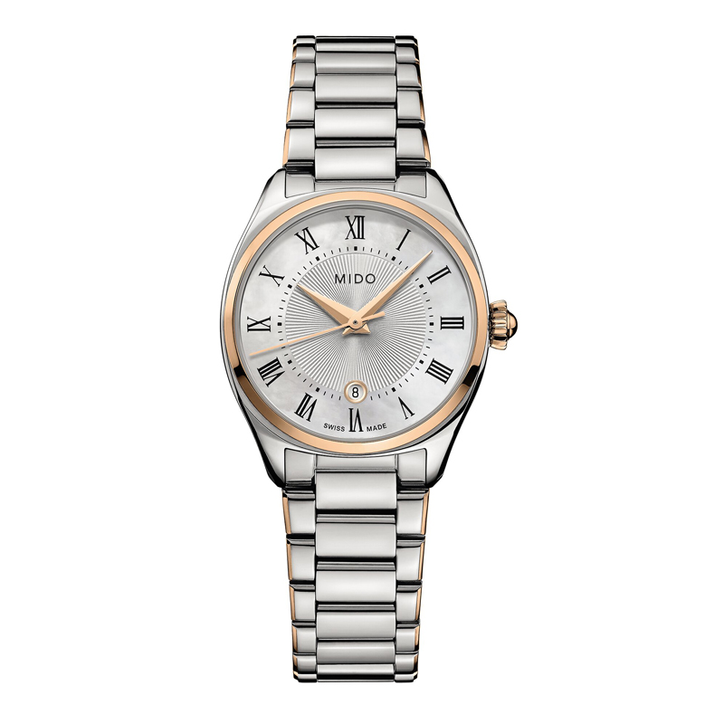 MIDO美度 布鲁纳系列雅致款石英女士腕表 M024.110.22.103.00  单位：块 玫瑰金
