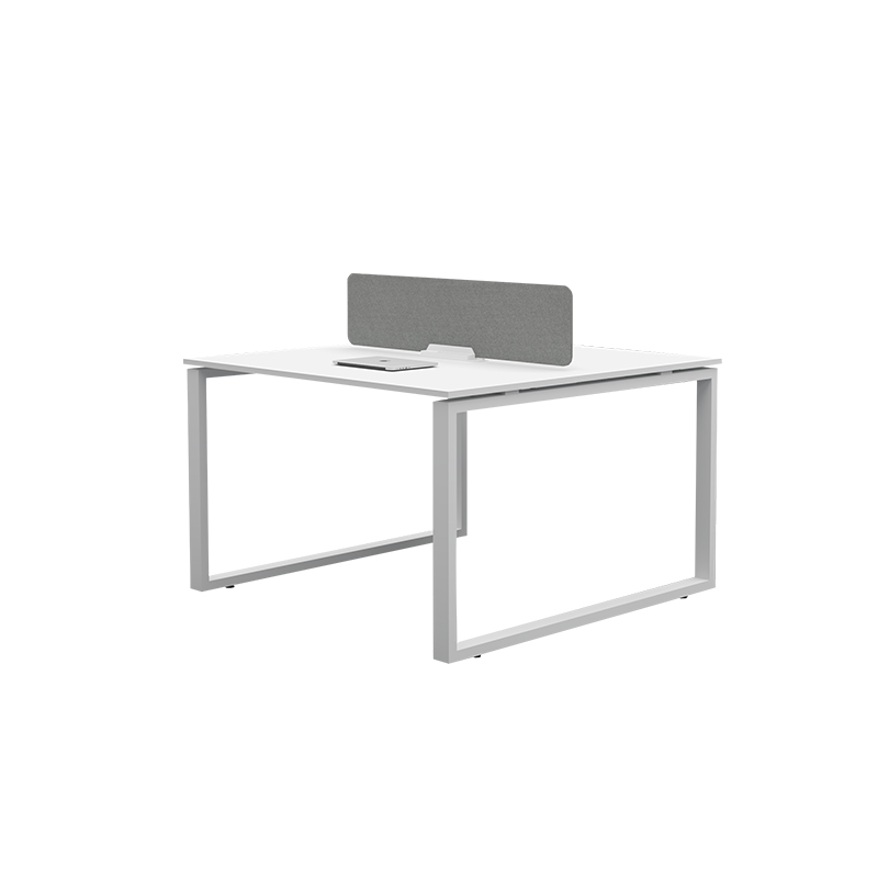 悦山 开放屏风卡位办公桌 白色 1200*1200*750mm*1组