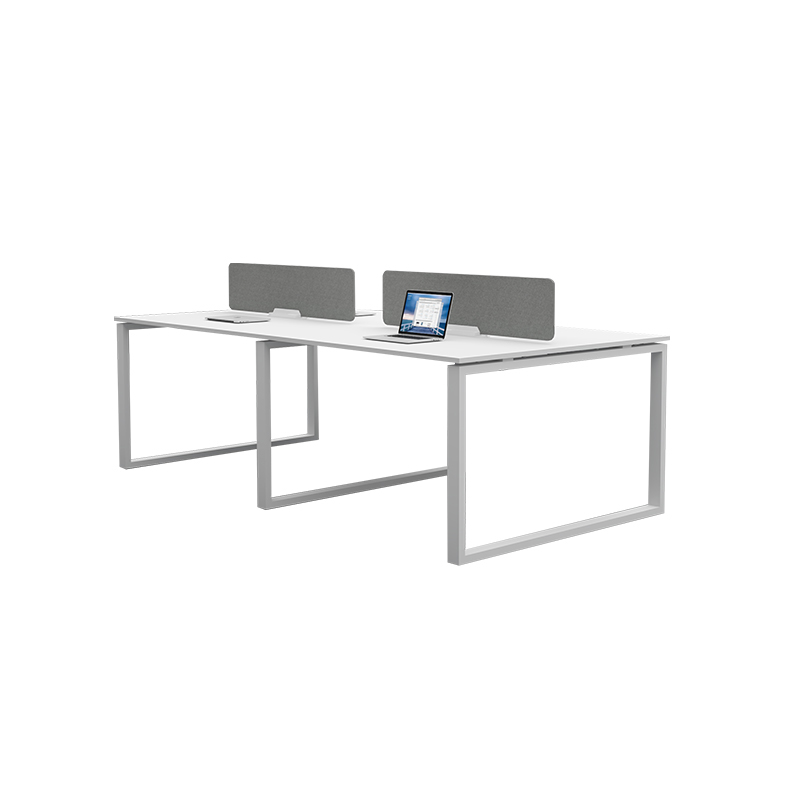 悦山 开放屏风卡位办公桌 白色 2800*1200*750mm*1组