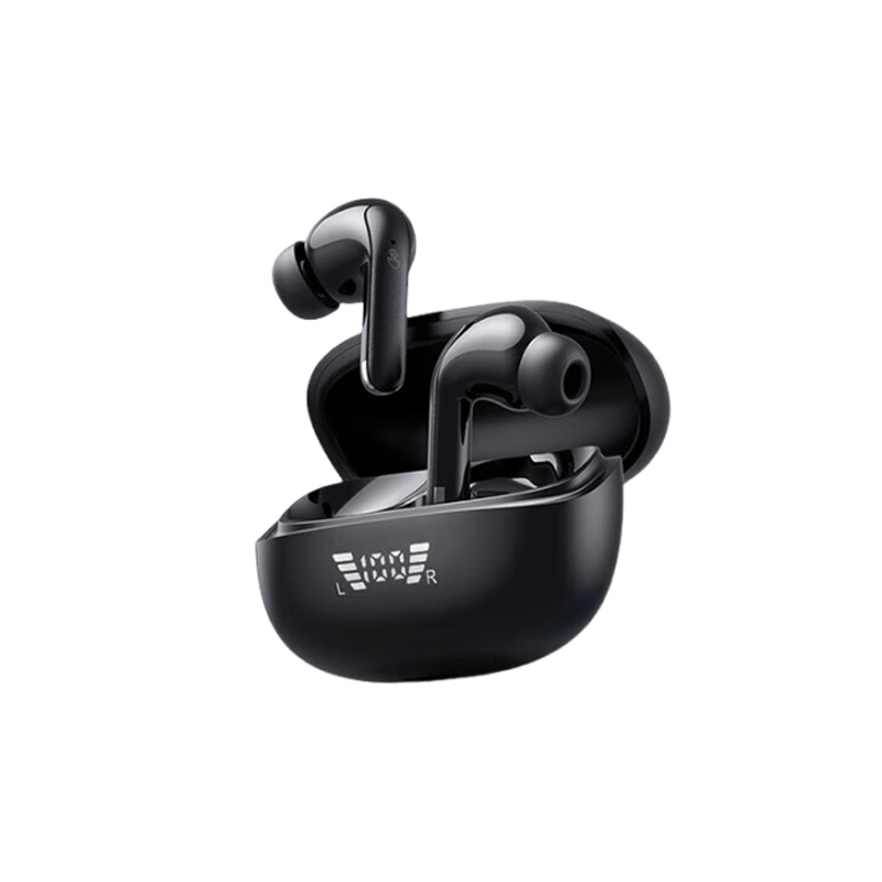 爱国者（aigo）T28真无线蓝牙耳机运动降噪高品质半入耳式高清通话 【ANC降噪-智能数显】 副 黑色