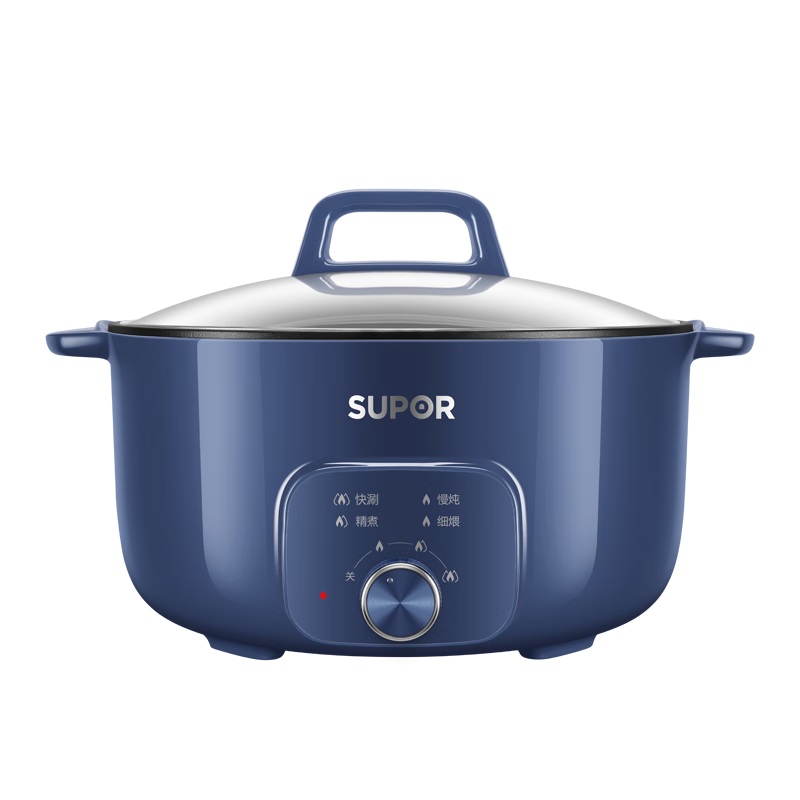 苏泊尔（SUPOR）连体电火锅6L多用途锅 H30YK859/台 蓝色