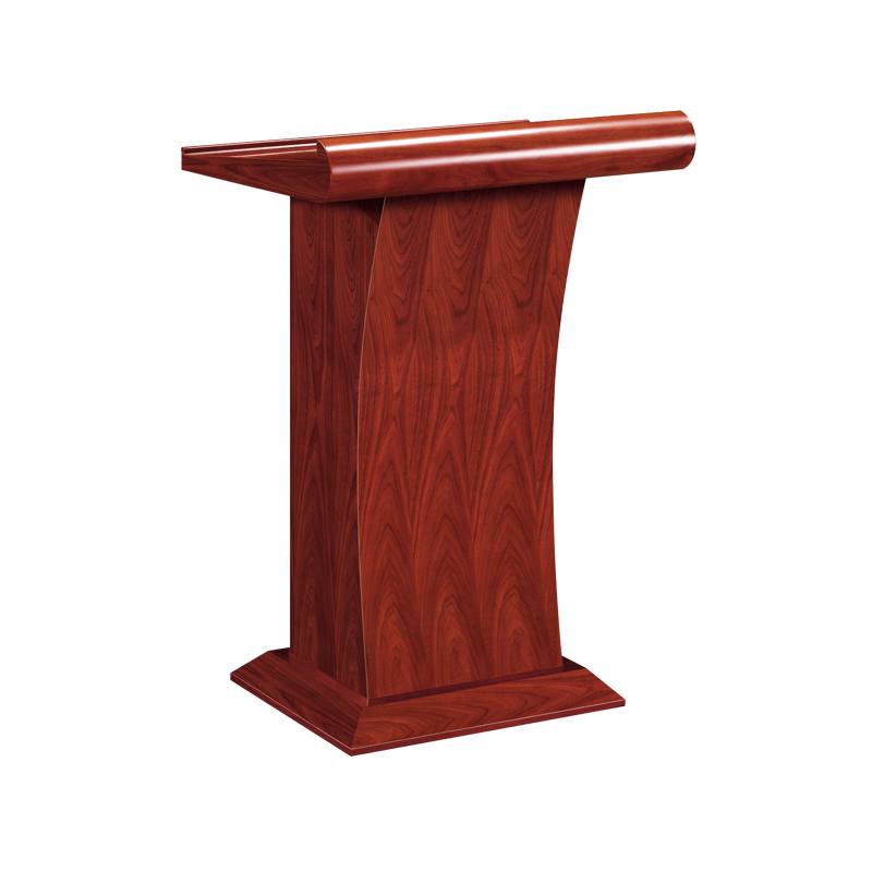 悦山 演讲台迎宾台接待台 750*600*1150*1张 胡桃木色