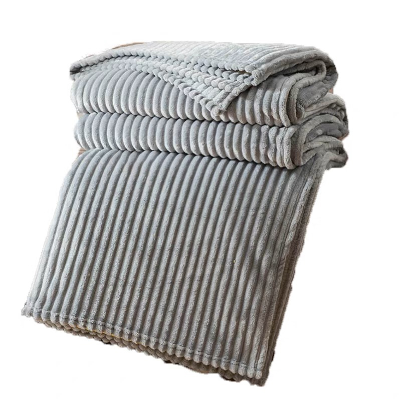 梦洁家纺 法兰绒啵啵毯 120*150cm  单位：条 浅灰色