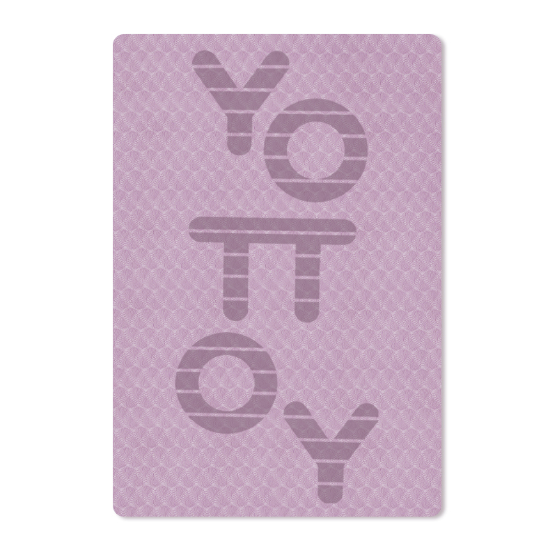 YOTTOY明星系列瑜伽垫 2m*1mTPE瑜伽垫（logo款）厚20mm  单位：件 薄雾紫