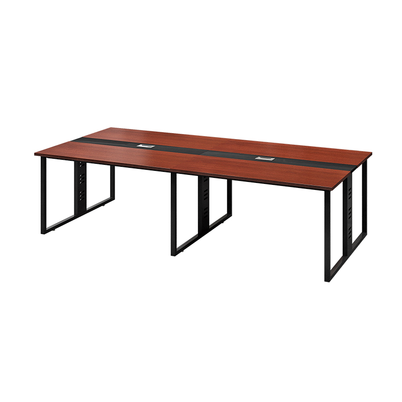 悦山 办公家具会议桌洽谈桌办公开会桌 胡桃色 3200*1200*750mm*1张
