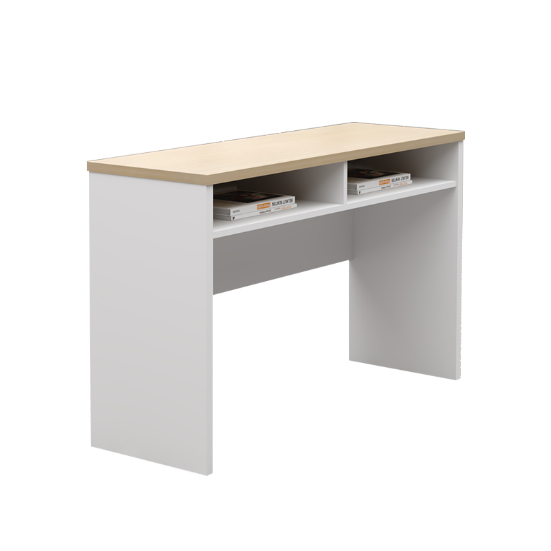 悦山 简约办公桌条桌 新水曲柳+暖白色 1200*400*750mm*1张