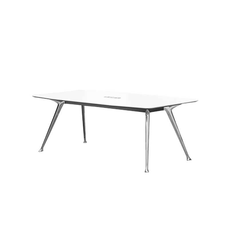 悦山 会议桌长桌简约现代会议室桌培训卓长条桌 白色 2000*1000*750*1张